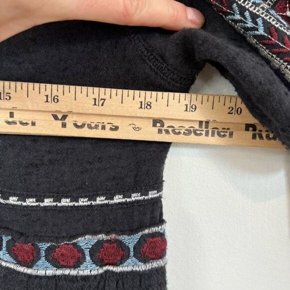 Free People All My Life Embroidered Shift Smocked Mini Dress Women’s Small - Picture 9 of 12